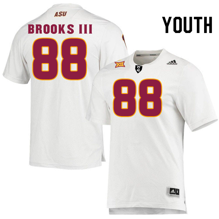 Youth #88 Harold Brooks III Arizona State Sun Devils College Football Jerseys Stitched-White